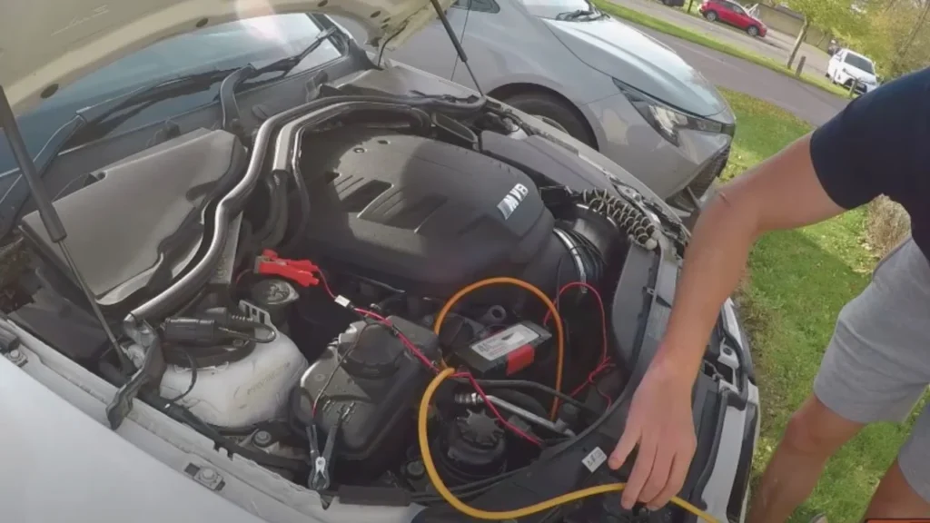 Can jump-starting a BMW drain the donor vehicle’s battery?